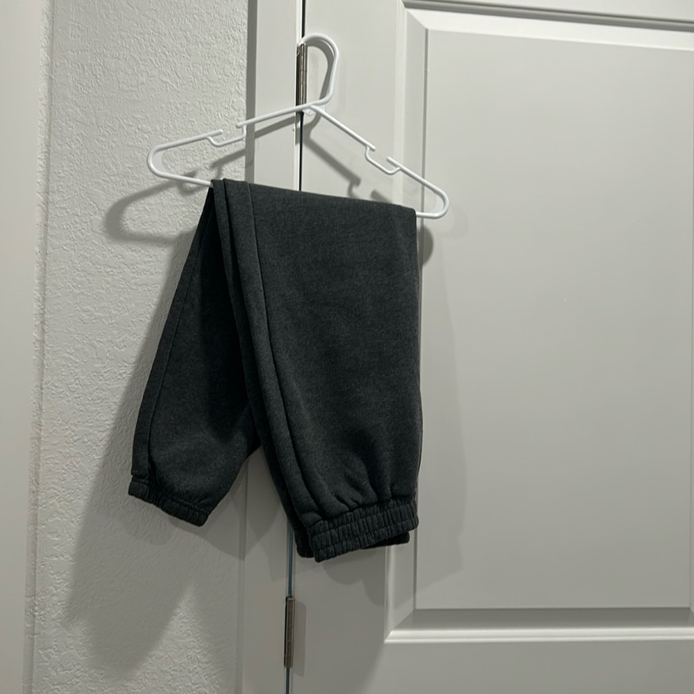 Gray sweatpants